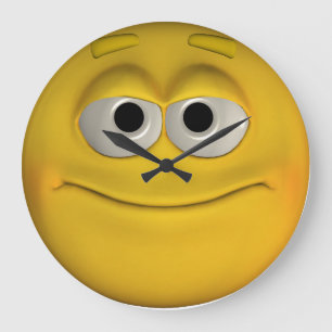 Relógio Grande Rosto sorridente