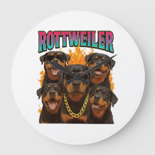 Relógio Grande Rottweiler 