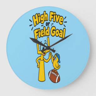 Relógio Grande Roupa Infantil de Desenho Animado High Five ou Fie