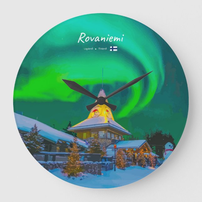 Relógio Grande Rovaniemi, Finlândia (Frente)