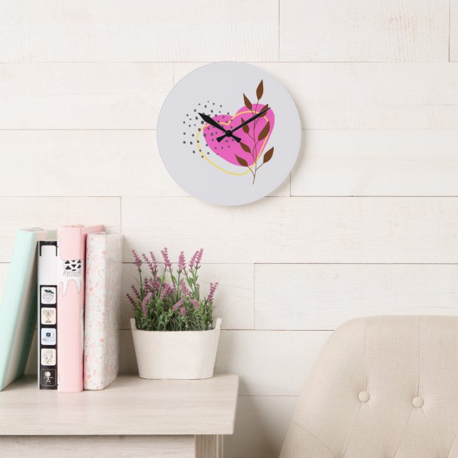 Relógio Grande Rustic Boho Contemporâneo (Sala de leitura)