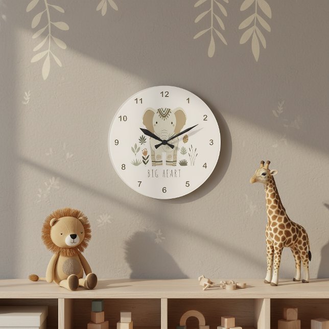 Relógio Grande Safari Portrait Elephant Ivory ID1264 (Criador carregado)