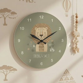 Relógio Grande Safari Portrait Lion ID1264