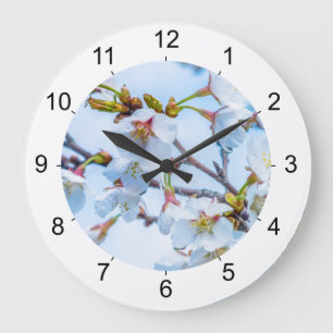 Relógio Grande Sakura - Flor de Cereja Japonês