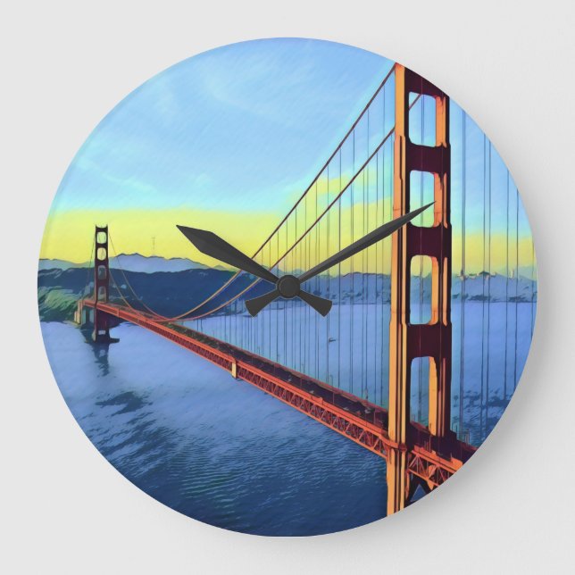 Relógio Grande San Francisco - OURO GATE - Ponte (Frente)