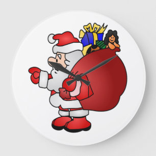 RELÓGIO GRANDE SANTA CLAUS