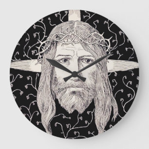 Relógio Grande Santa Face de Jesus Cristo
