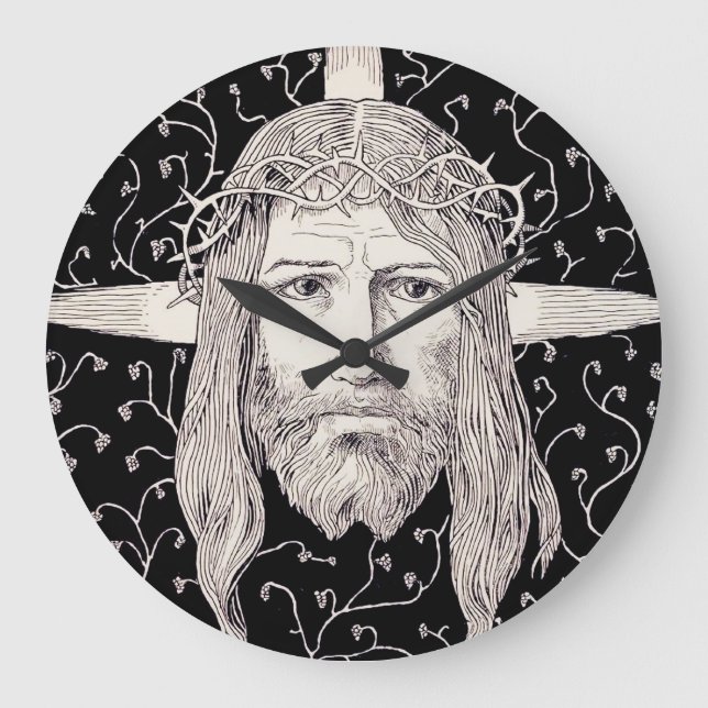 Relógio Grande Santa Face de Jesus Cristo (Frente)