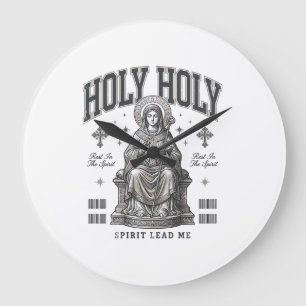 Relógio Grande Santo Santo Desenho de Camisa Religiosa de Gravura