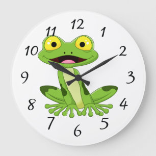 Relógio Grande Sapo verde