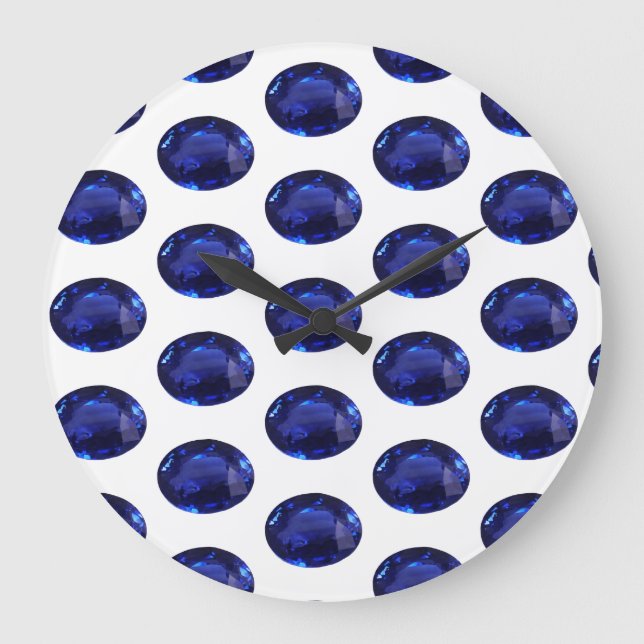Relógio Grande Sapphire Setembro Birthstone Blue Large (Frente)