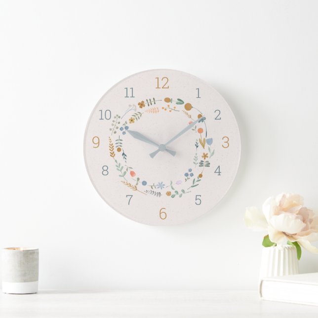 Relógio Grande Savvy Nature Babies Acrylic Wall Clock (Lar)