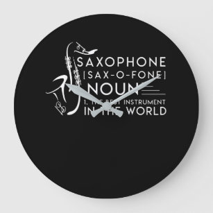 Relógio Grande Saxophone Player Best Instrument In World