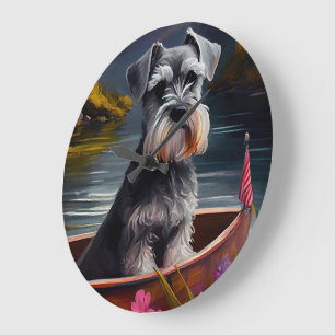 Relógio Grande Schnauzer em uma Pagaia: Uma Aventura Cênica