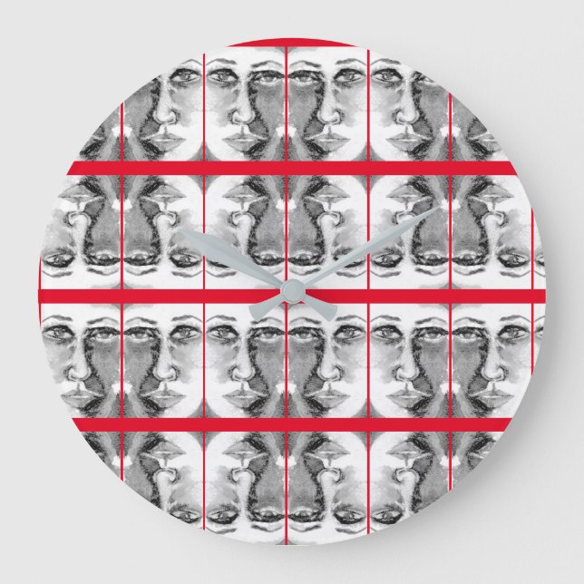 Relógio Grande Sci-Fi - Lanore de Poe de fantasia e Annabelle Lee (Frente)