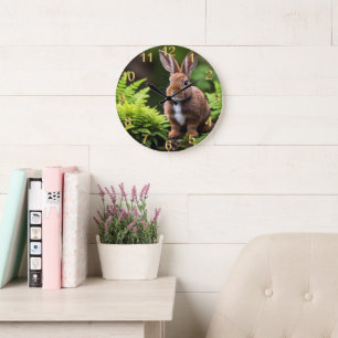 Relógio Grande "Scooby the Dwarf Bunny: A Little Ball of Joy"