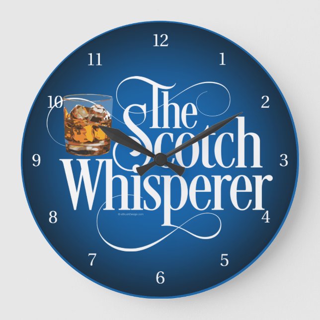Relógio Grande Scotch Whisperer Large Clock (Frente)