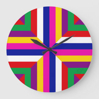 Relógio Grande Seção Transversal Estelar - Azul/Magenta - Equilib