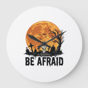 Relógio Grande Seja Medo Projeto Vetorial de Cemitério de Hallowe