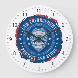 Relógio Grande Selo do departamento da polícia da segurança