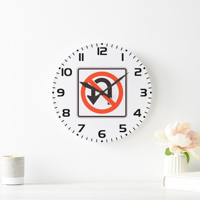 Relógio Grande Sem Símbolo de Segurança Rodoviária de Sinal U-Vir (Criador carregado)