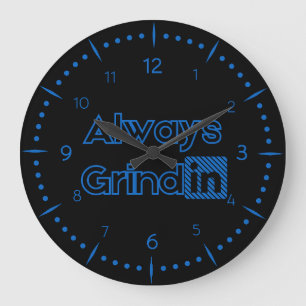 Relógio Grande Sempre Grindin Roman Numeral