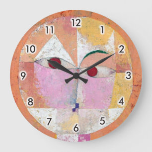Relógio Grande Senecio, Paul Klee Square Wall Clock
