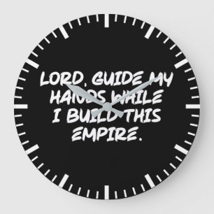 Relógio Grande Senhor, Guia Minhas Mãos - Motivação Baseada na Fé