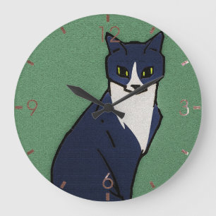 Relógio Grande Sentado Cat por Julie de Graag