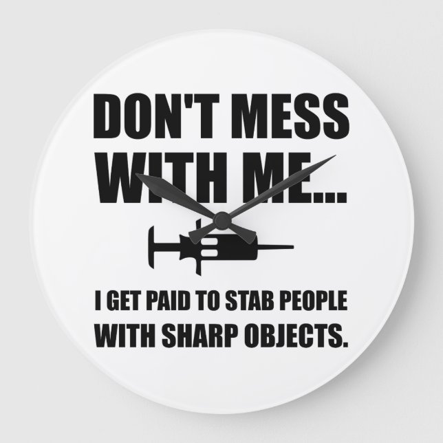 Relógio Grande Seringa com facadas (Frente)