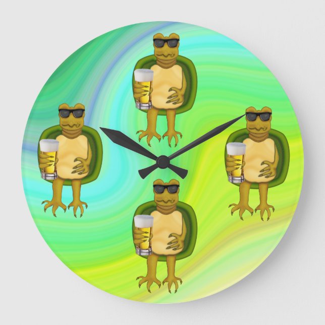 Relógio Grande Sesty Turtle (Frente)