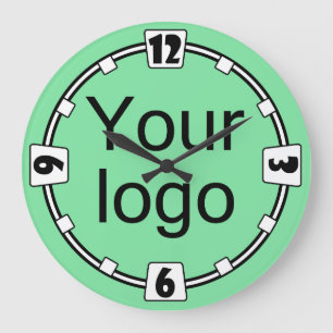 Relógio Grande Seu logotipo, logotipo, simples, minimalista, escr