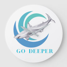 Relógio Grande Shark Clock