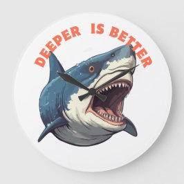 Relógio Grande Shark Clock