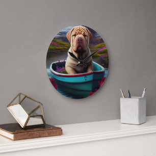 Relógio Grande Sharpei num Remo: Uma Aventura Cênica