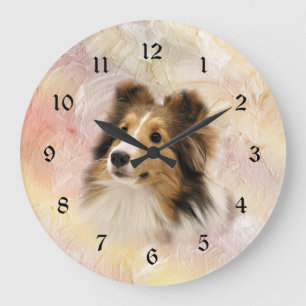 Relógio Grande Sheltie enfrenta