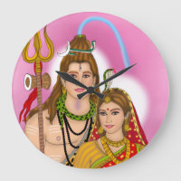 Shiva Parvati Clock