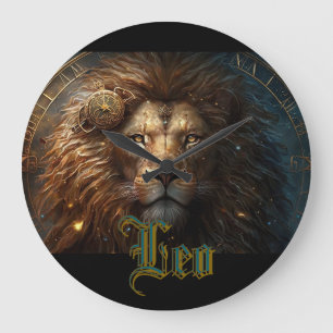 Relógio Grande Signo Zodiacal de Leão