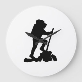 Relógio Grande silhueta preta de caminhonete simples