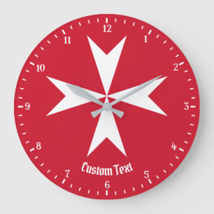 Relógio Grande Símbolo da Cruz de Malta