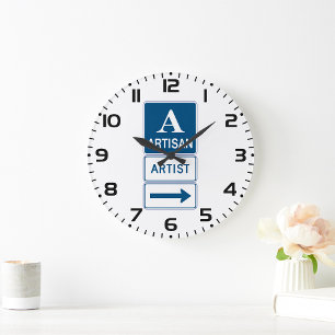 Relógio Grande Símbolo de Estrada Artista