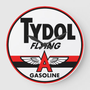 Relógio Grande Símbolo de vintagem do Tydol Flying Gasolina