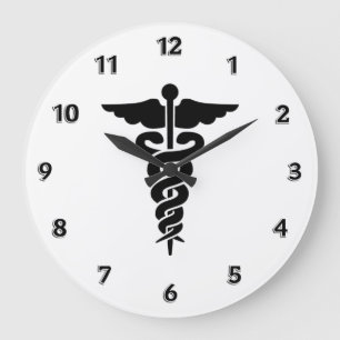 Relógio Grande Símbolo Médico Enfermeiros e Médicos