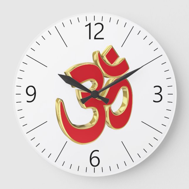 Relógio Grande Símbolo Om (Frente)