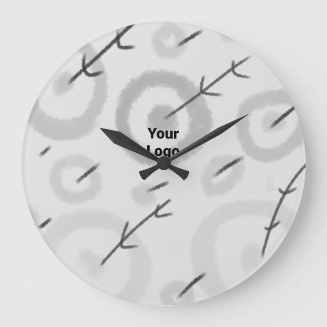 RELÓGIO GRANDE SIMPLE MINIMAL MODERN MONOGRAM ELEGANT STYLE CHIC  (Frente)