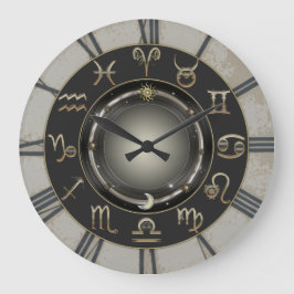 Relógio Grande Sinais Zodiac
