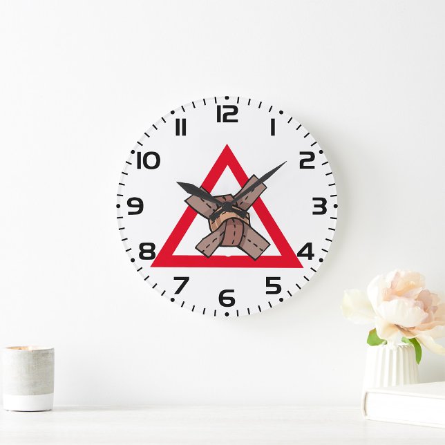 Relógio Grande Sinal de Estrada Encantada de Tráfego (Criador carregado)