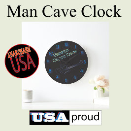 Relógio Grande Sinal de Neon de Violão Personalizado Hora Feliz