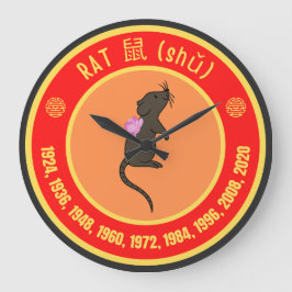 Relógio Grande Sinal de rato de astrologia chinesa