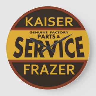 Relógio Grande Sinal de vintage do Kaiser Frazer Service